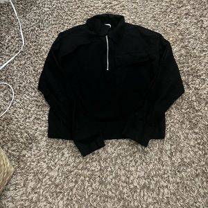 Mango Black XS Half Zip Sweater